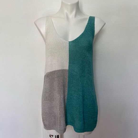 Color block knit tank top - Picture 1 of 6